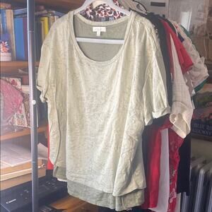 Eri+ali double layer Women's Green Tee
